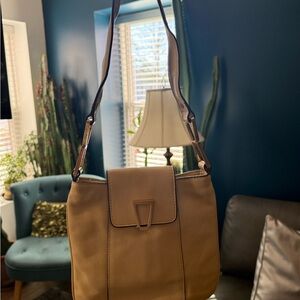 CK Cream Shoulder Bag